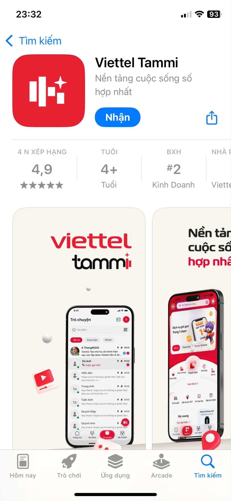 Đăng ký sim chính chủ Viettel bằng app Tammi