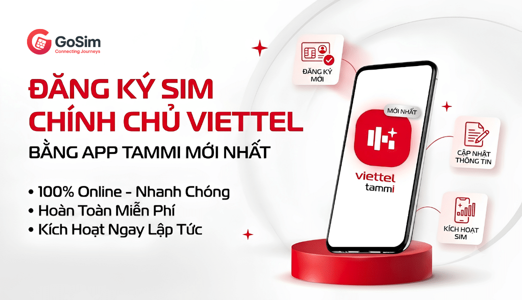 Đăng ký sim chính chủ Viettel bằng app Tammi